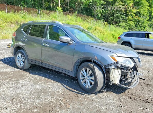 KNMAT2MV5GP657357 2016 NISSAN ROGUE Gray Front right