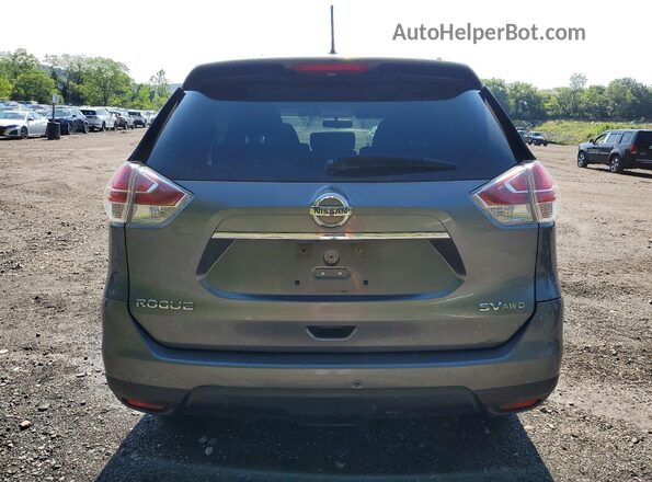 KNMAT2MV5GP657357 2016 NISSAN ROGUE Gray Rear view