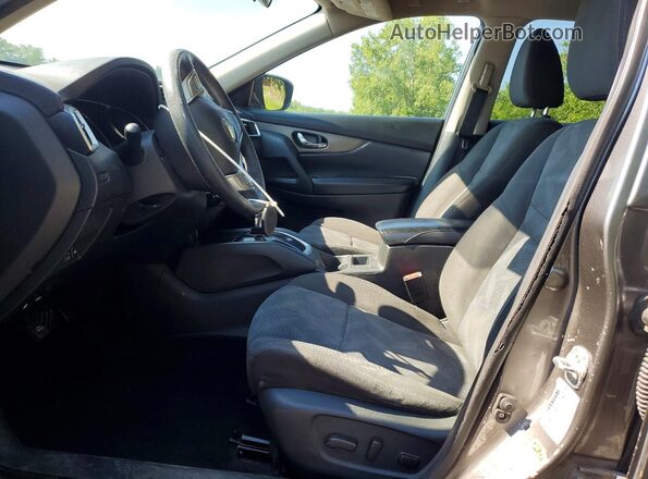 KNMAT2MV5GP657357 2016 NISSAN ROGUE Gray Front interior view