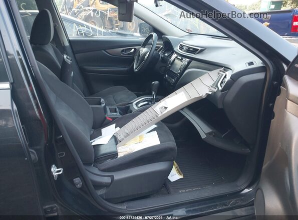 KNMAT2MV5GP688172 2016 NISSAN ROGUE Black Սալոնի դիմացի տեսք