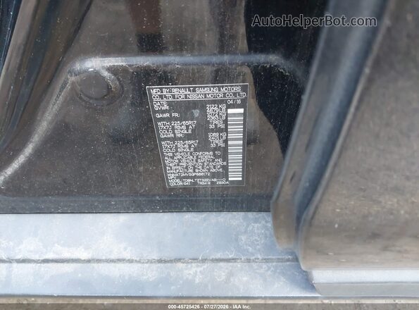 KNMAT2MV5GP688172 2016 NISSAN ROGUE Black Շարժիչի բաժամունքի տեսք