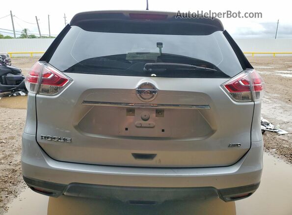 KNMAT2MV5GP688253 2016 NISSAN ROGUE Silver Widok z tyłu