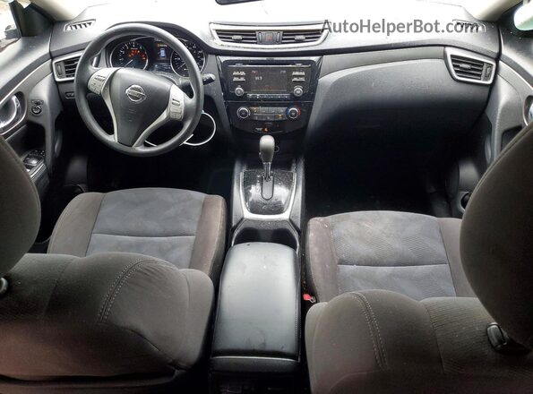 KNMAT2MV5GP688253 2016 NISSAN ROGUE Silver Widok deski rozdzielczej