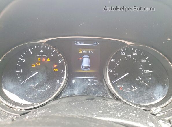 KNMAT2MV5GP688253 2016 NISSAN ROGUE Silver Widok zestawu wskaźników