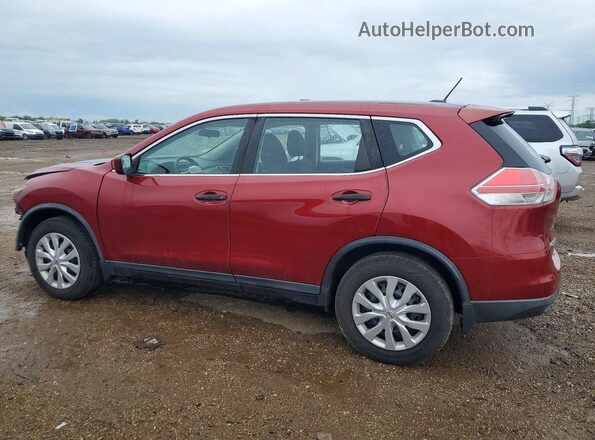 KNMAT2MV5GP717878 2016 NISSAN ROGUE Красный Задняя левая четверть