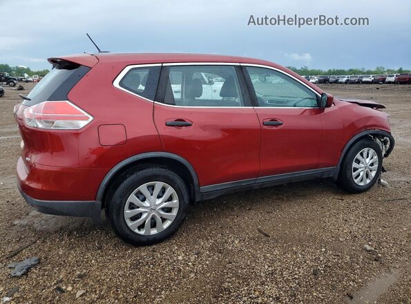 KNMAT2MV5GP717878 2016 NISSAN ROGUE Красный Задняя правая четверть