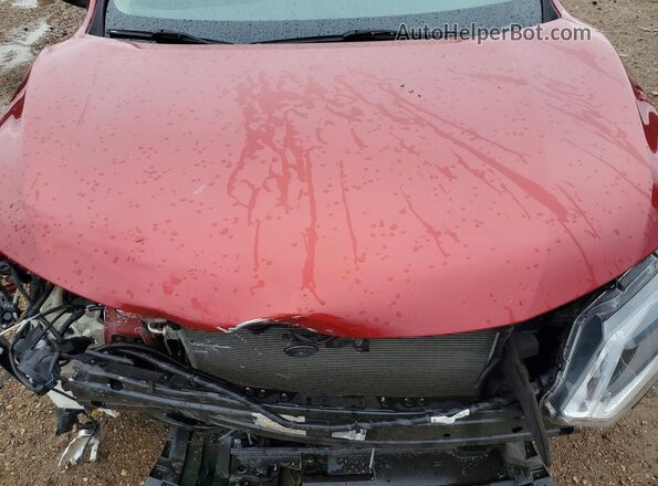 KNMAT2MV5GP717878 2016 NISSAN ROGUE Красный Вид задней части салона