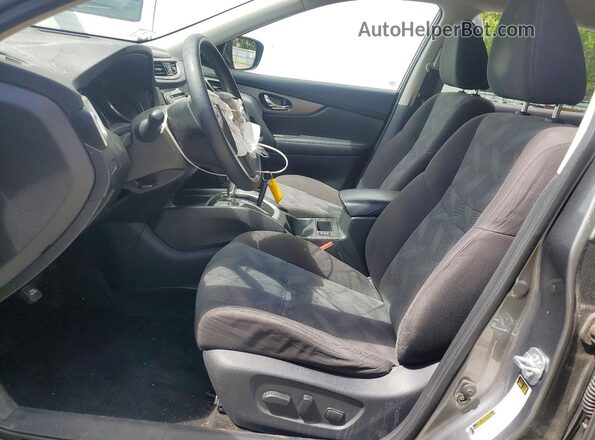 KNMAT2MV5GP723857 2016 NISSAN ROGUE Gray Front interior view