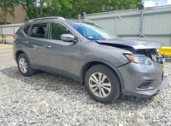 KNMAT2MV5GP723857 2016 NISSAN ROGUE Gray Front right
