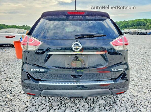 KNMAT2MV5GP730341 2016 NISSAN ROGUE Black Widok z tyłu