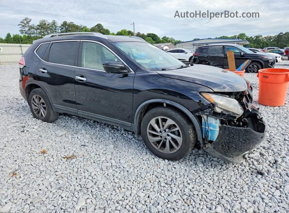 KNMAT2MV5GP730341 2016 NISSAN ROGUE Black Przód prawy