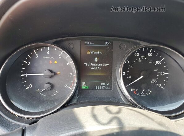 KNMAT2MV5HP510263 2017 NISSAN ROGUE White Widok zestawu wskaźników