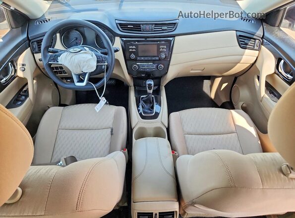 KNMAT2MV5HP538435 2017 NISSAN ROGUE Белый Вид панели приборов