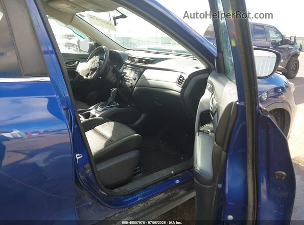 KNMAT2MV5HP553808 2017 NISSAN ROGUE Blue წინა სალონის ხედი