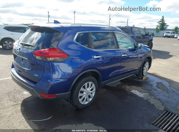 KNMAT2MV5HP553808 2017 NISSAN ROGUE Blue უკანა მარჯვენა