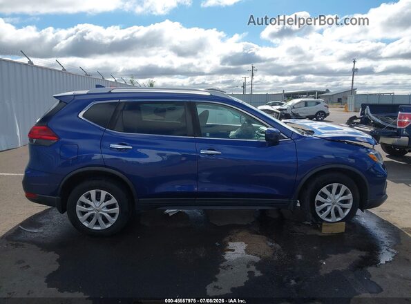KNMAT2MV5HP553808 2017 NISSAN ROGUE Blue უკანა სალონის ხედი
