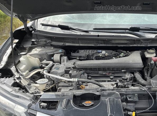 KNMAT2MV5HP579468 2017 NISSAN ROGUE Gray Вид ззаду
