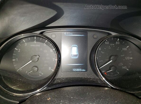 KNMAT2MV5HP588090 2017 NISSAN ROGUE Silver ხელსაწყოთა პანელის ხედი