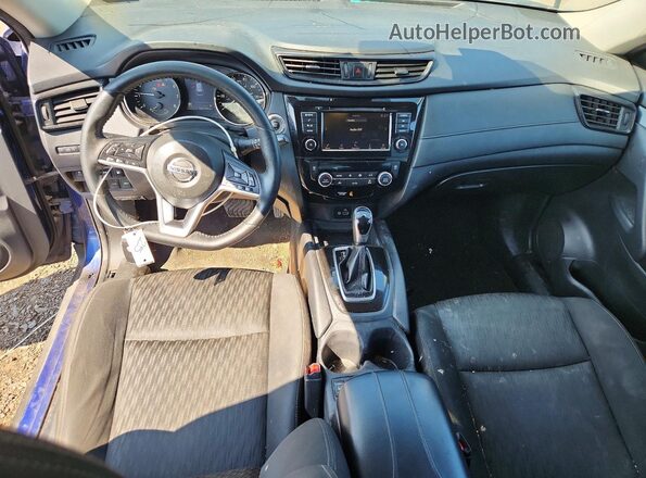 KNMAT2MV5LP531347 2020 NISSAN ROGUE Blue Вид панелі приладів