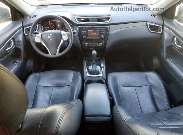 KNMAT2MV6GP648568 2016 NISSAN ROGUE Black Առջևի վահանակի տեսք