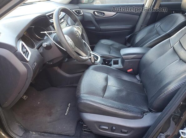 KNMAT2MV6GP648568 2016 NISSAN ROGUE Black Սալոնի դիմացի տեսք
