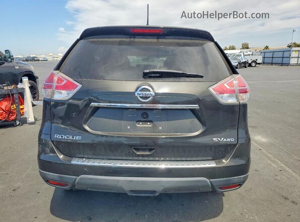 KNMAT2MV6GP648568 2016 NISSAN ROGUE Black Հետևի տեսք