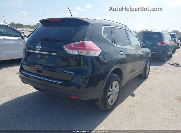 KNMAT2MV6GP650367 2016 NISSAN ROGUE Черный Задняя правая четверть