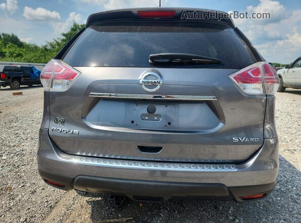 KNMAT2MV6GP656573 2016 NISSAN ROGUE Gray Widok z tyłu