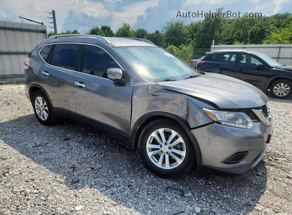 KNMAT2MV6GP656573 2016 NISSAN ROGUE Gray Przód prawy