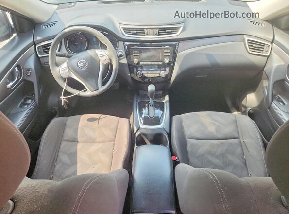 KNMAT2MV6GP656573 2016 NISSAN ROGUE Gray Widok deski rozdzielczej