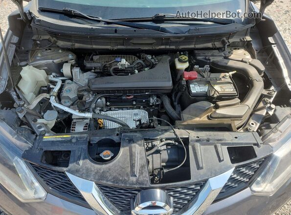 KNMAT2MV6GP656573 2016 NISSAN ROGUE Gray Widok komory silnika