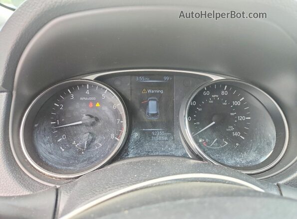 KNMAT2MV6GP656573 2016 NISSAN ROGUE Gray Widok zestawu wskaźników