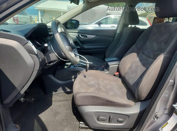 KNMAT2MV6GP656573 2016 NISSAN ROGUE Gray Widok wnętrza z przodu