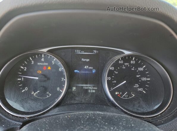 KNMAT2MV6GP669811 2016 NISSAN ROGUE White Widok zestawu wskaźników