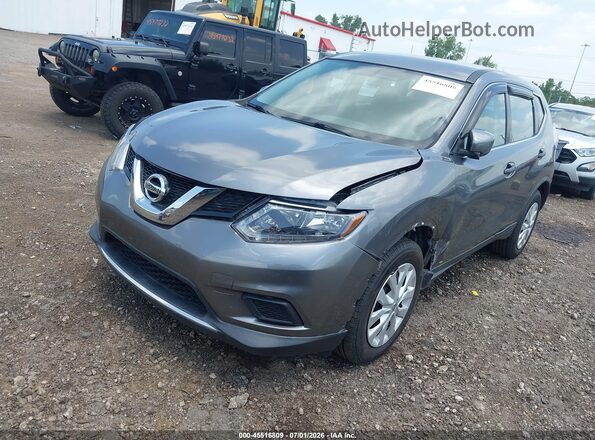 KNMAT2MV6GP697382 2016 NISSAN ROGUE Gray Передня ліва чверть