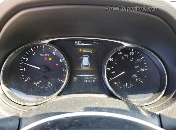 KNMAT2MV6GP715380 2016 NISSAN ROGUE Silver Սարքավորումների վահանակի տեսք