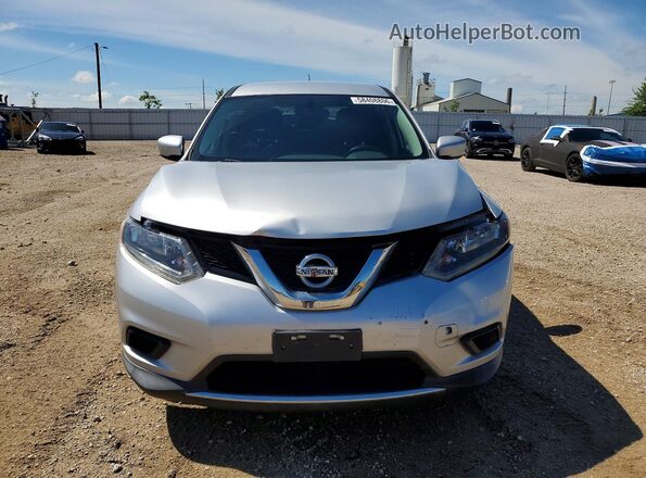 KNMAT2MV6GP715380 2016 NISSAN ROGUE Silver Դիմացի տեսք