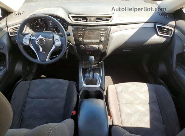 KNMAT2MV6GP715380 2016 NISSAN ROGUE Silver Առջևի վահանակի տեսք