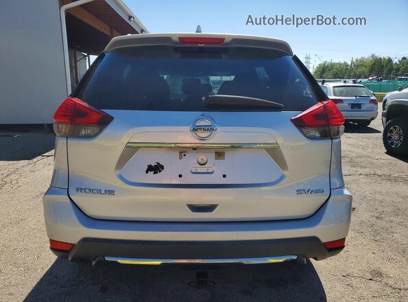 KNMAT2MV6HP524513 2017 NISSAN ROGUE Silver Вид ззаду