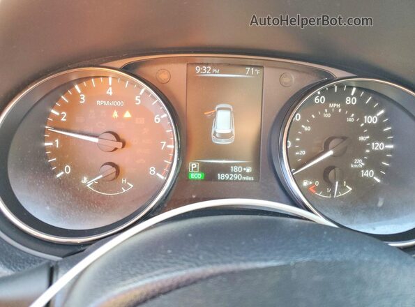 KNMAT2MV6HP524513 2017 NISSAN ROGUE Silver Вид щитка приладів