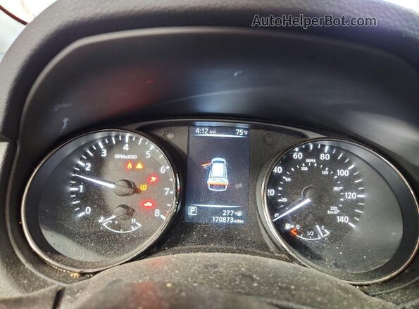 KNMAT2MV6HP549072 2017 NISSAN ROGUE White Instrument cluster view