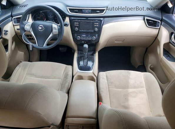 KNMAT2MV7GP620374 2016 NISSAN ROGUE Gray Dashboard view