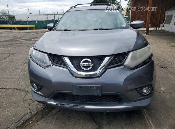 KNMAT2MV7GP620374 2016 NISSAN ROGUE Gray Front view