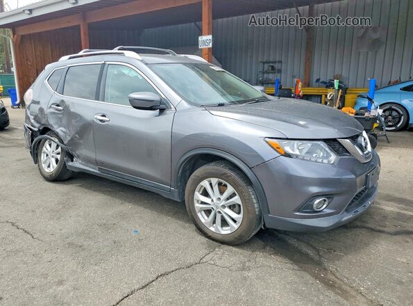 KNMAT2MV7GP620374 2016 NISSAN ROGUE Gray Front right
