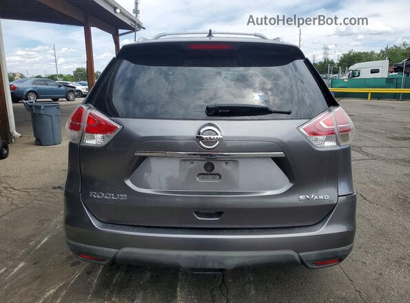 KNMAT2MV7GP620374 2016 NISSAN ROGUE Gray Rear view