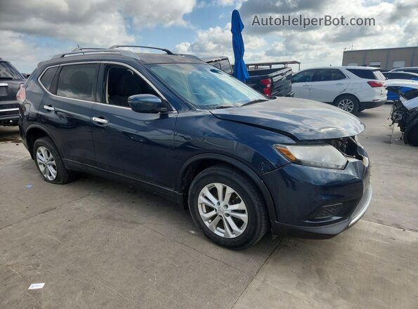 KNMAT2MV7GP626255 2016 NISSAN ROGUE Blue Delantero derecho