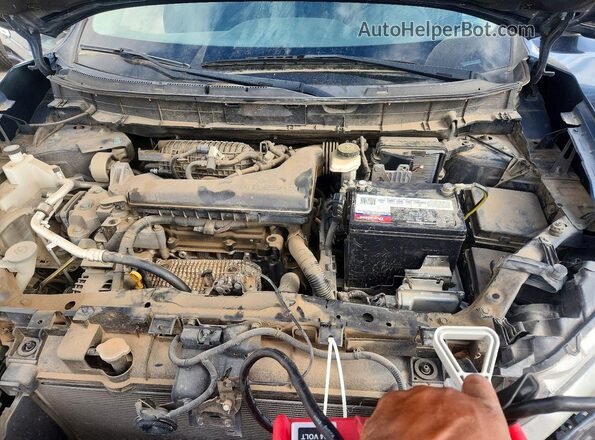 KNMAT2MV7GP626255 2016 NISSAN ROGUE Blue Vista del compartimento del motor