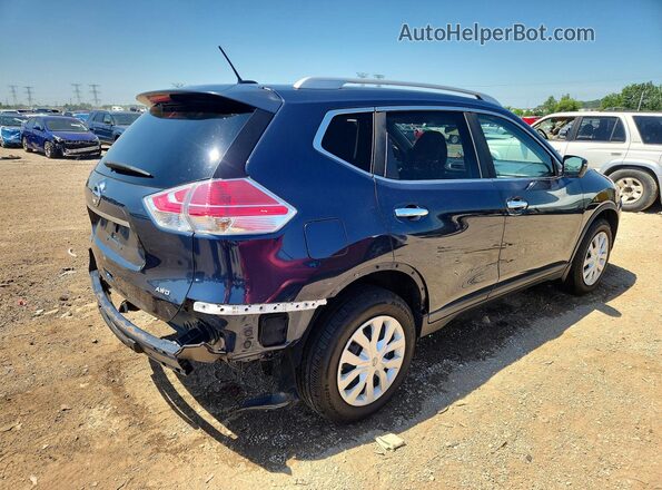 KNMAT2MV7GP659689 2016 NISSAN ROGUE Blue Trasero derecho