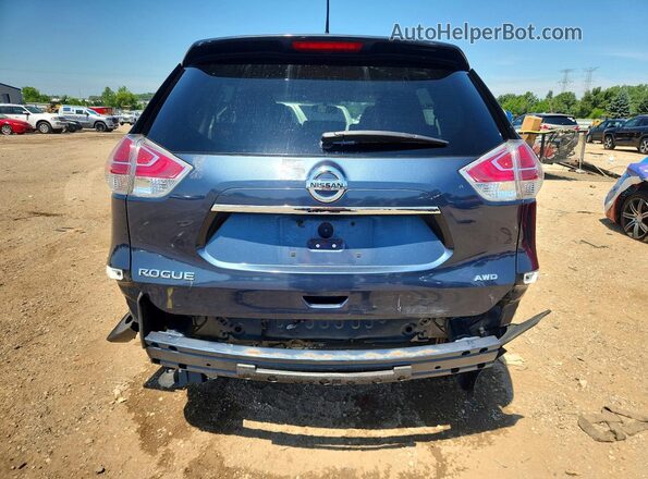 KNMAT2MV7GP659689 2016 NISSAN ROGUE Blue Vista trasera