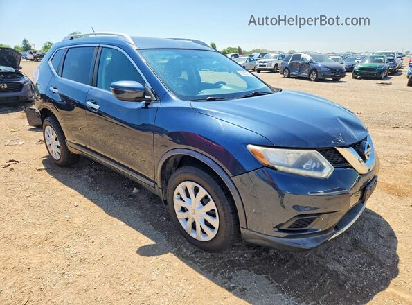 KNMAT2MV7GP659689 2016 NISSAN ROGUE Blue Delantero derecho